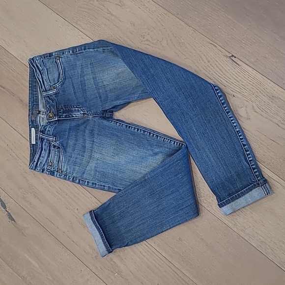 KUT from the Kloth Jeans Women's sz 0 Katherine Boyfriend Denim Cropped Jean - Picture 1 of 11